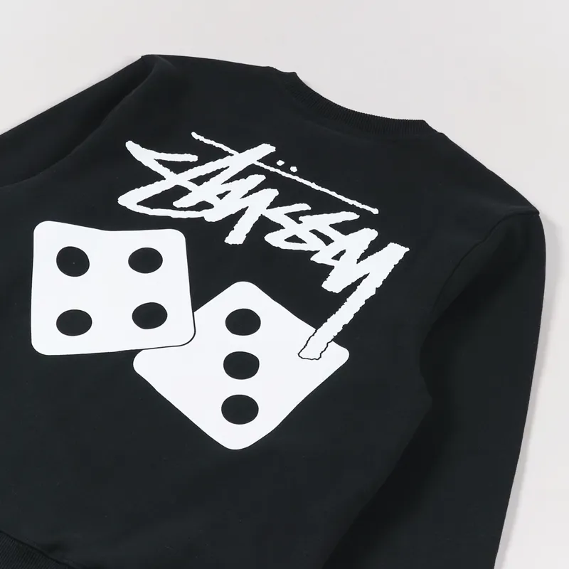 Stussy Dice Crew Sweat Black-2