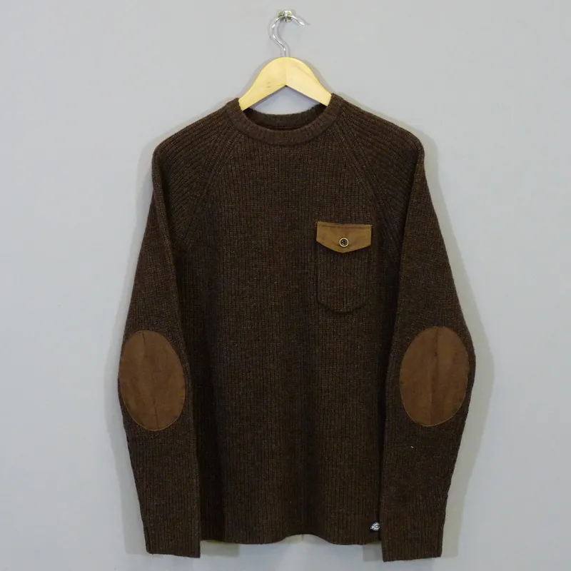 Dickies Clinton Knitted Sweater - Chocolate Brown