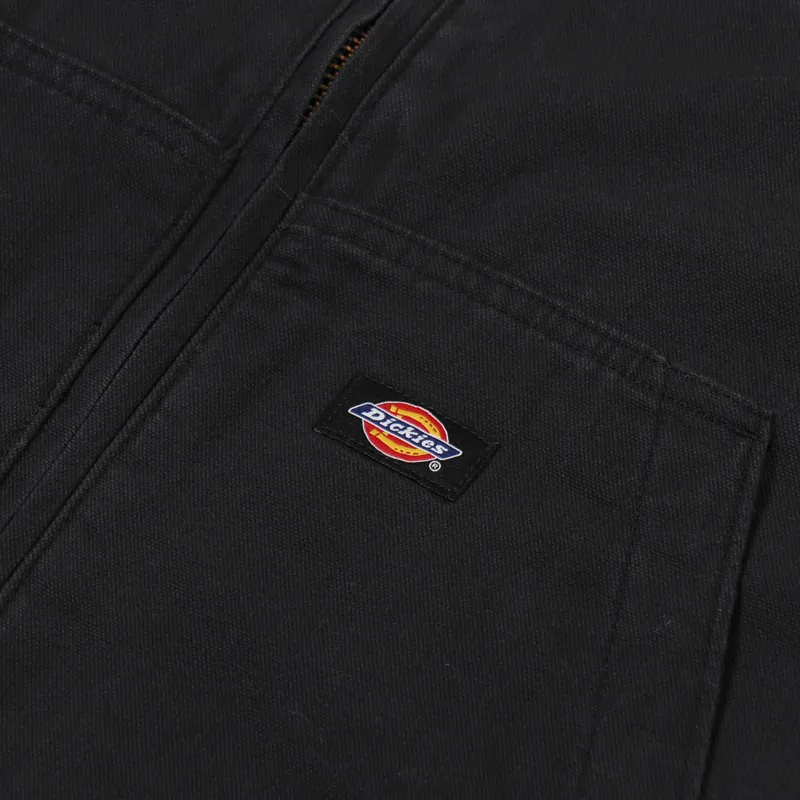 Dickies Duck Sherpa Lined Jacket Black-7