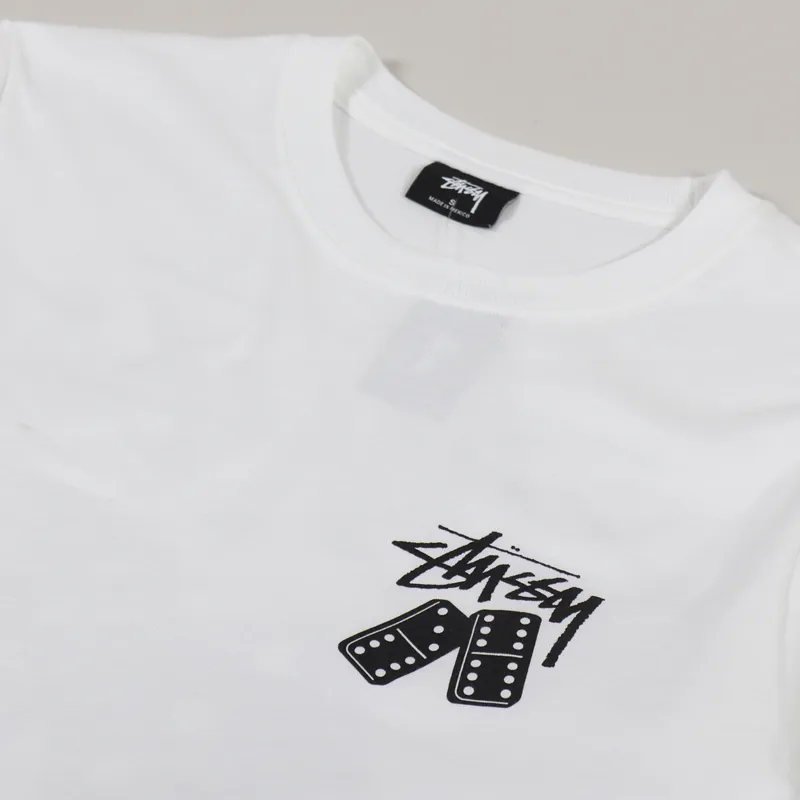 ★送料・関税込★STUSSY★DOMINOES TEE★WHITE★ STUSSY ステューシー Dominoes Tee ドミノ ダイス サイコロ ロゴ