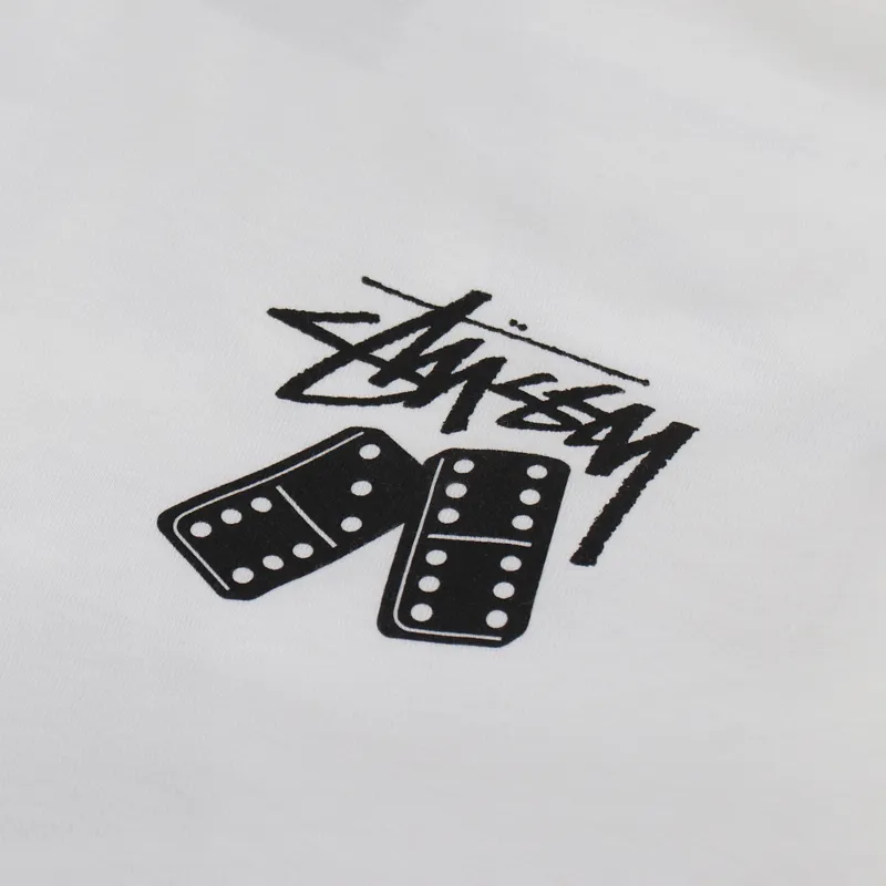 Stussy Dominoes T Shirt White-4