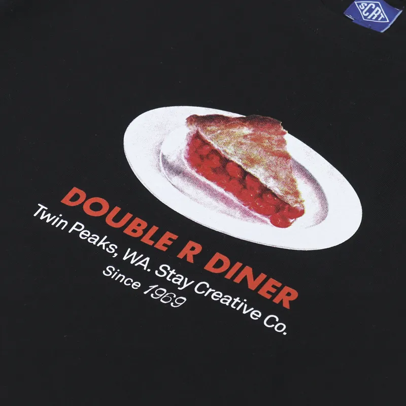 SCRT Double R Dinner T Shirt Black-3