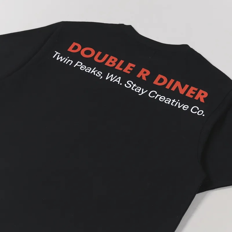 SCRT Double R Dinner T Shirt Black-4