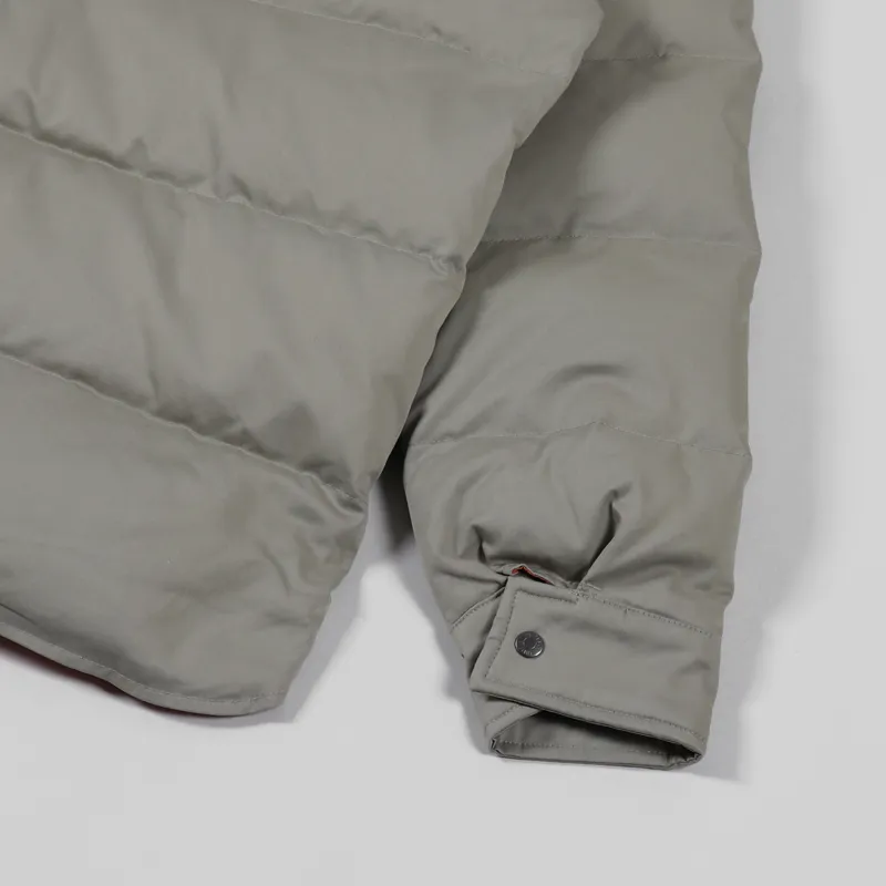 Uniform Bridge Down Shirt Jacket Beige-6