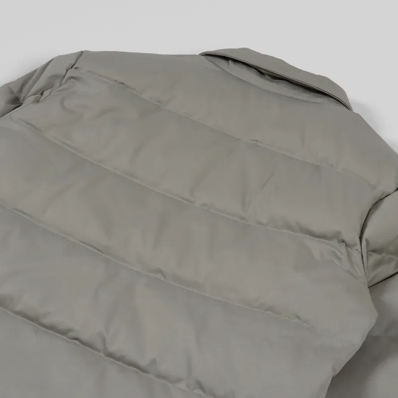 Uniform Bridge Down Shirt Jacket Beige-5