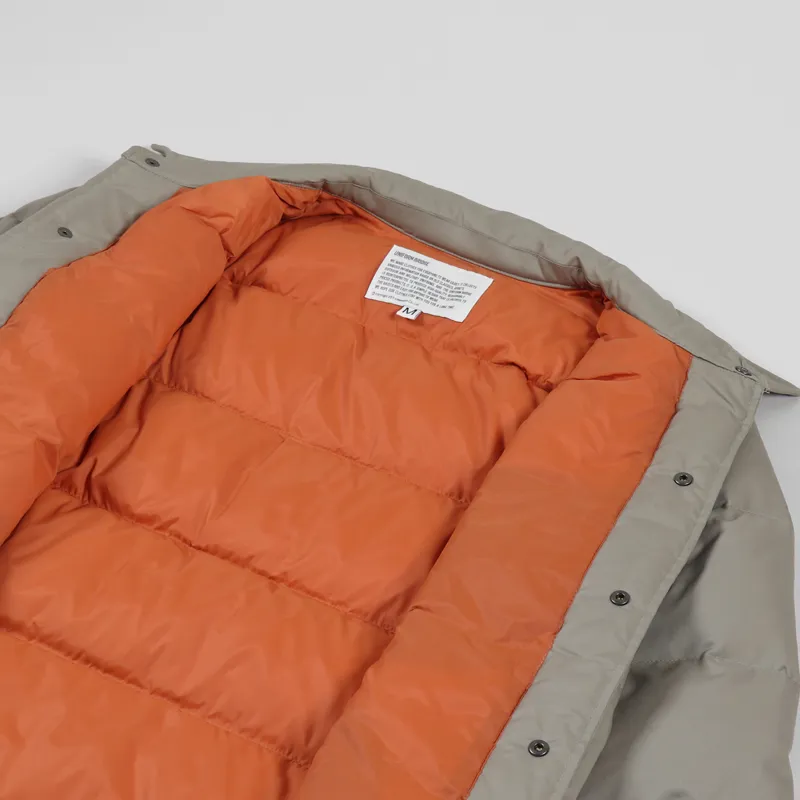 Uniform Bridge Down Shirt Jacket Beige-4