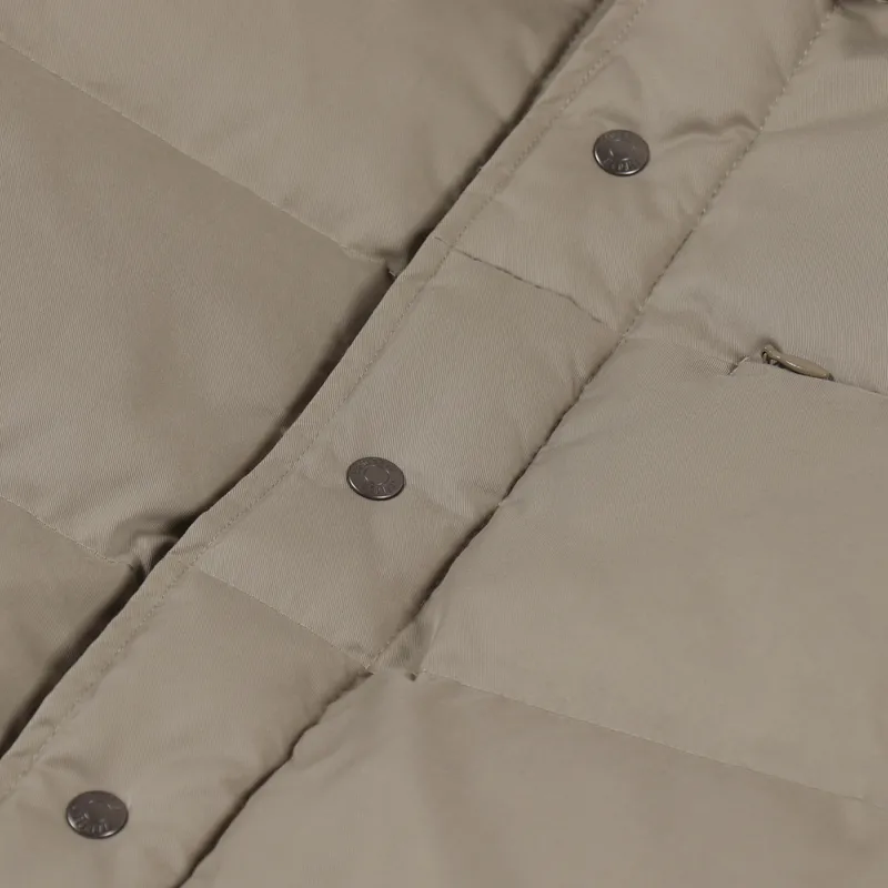 Uniform Bridge Down Shirt Jacket Beige-8