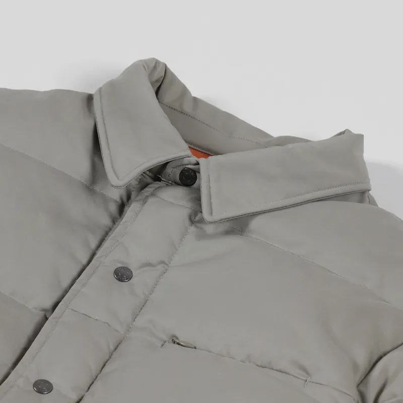 Uniform Bridge Down Shirt Jacket Beige-9