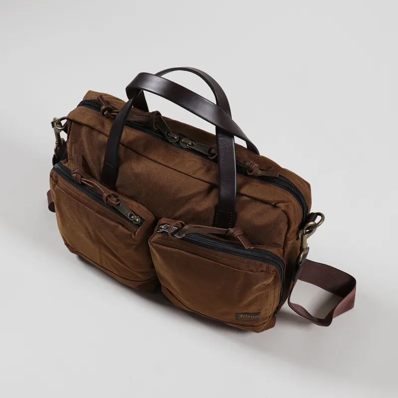 Filson Dryden Briefcase Whiskey-2