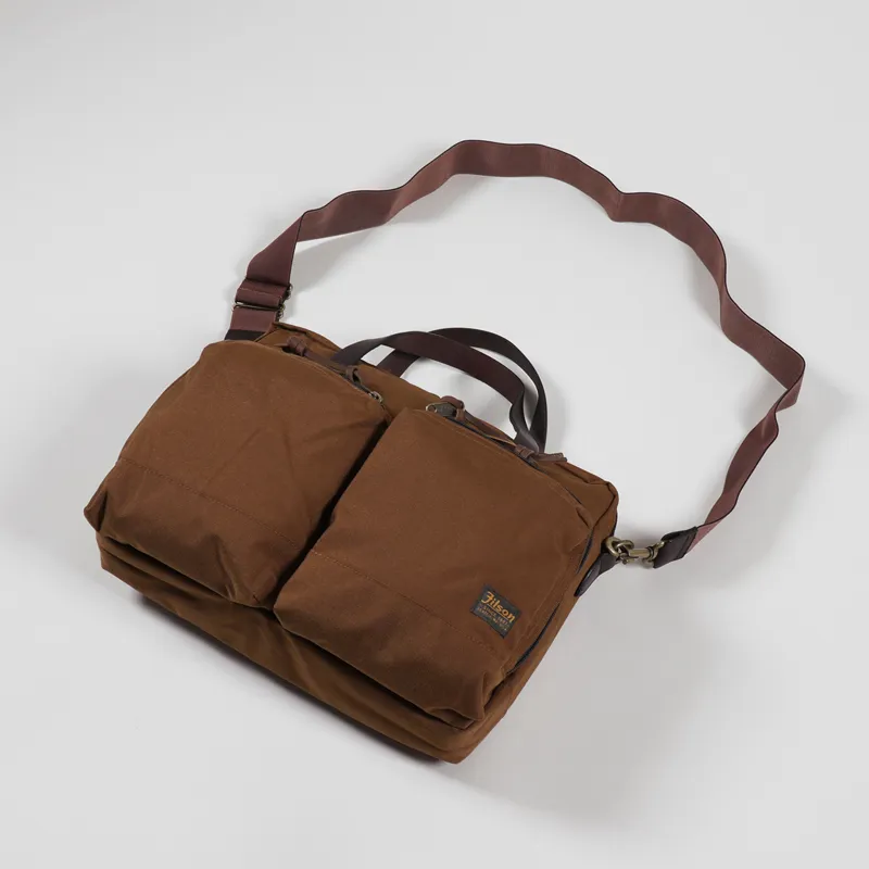 Filson Dryden Briefcase Whiskey-9