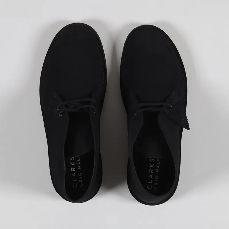 Clarks Originals Desert Boots Black Suede-4
