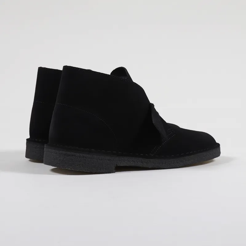 Clarks Originals Desert Boots Black Suede-2