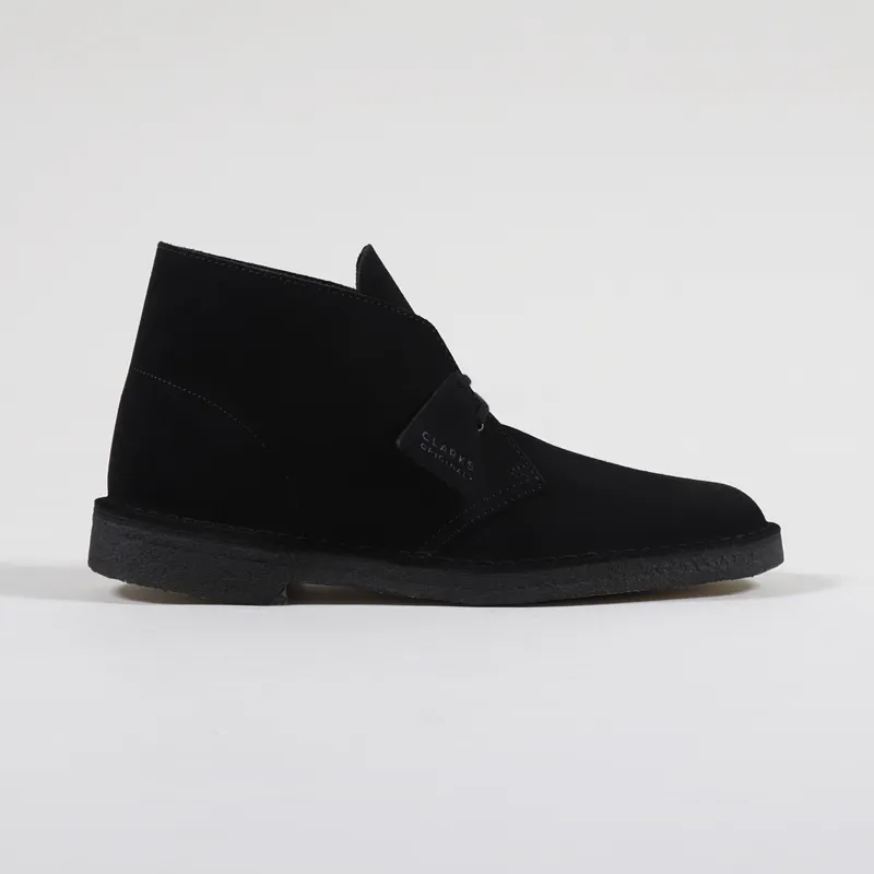 Clarks Originals Desert Boots Black Suede-3