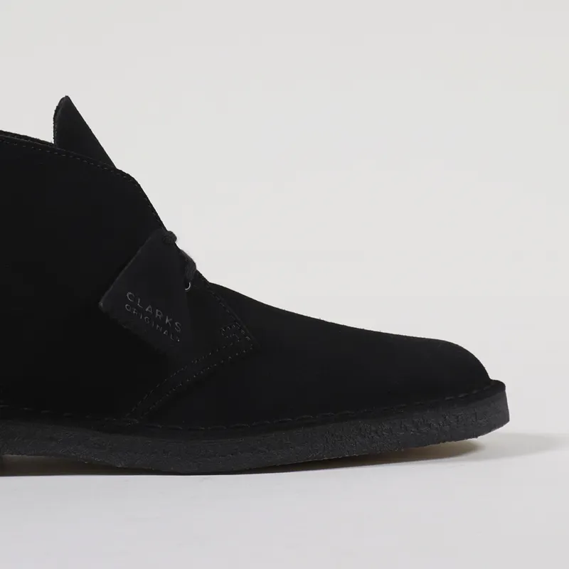 Clarks Originals Desert Boots Black Suede-6