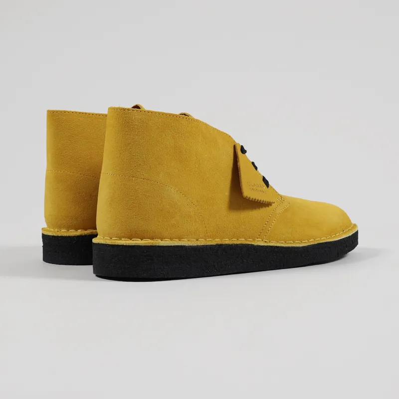 Clarks Originals Desert Coal Boots Mustard-2