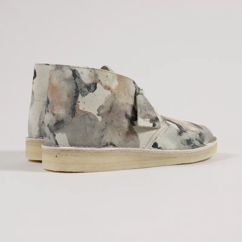 Clarks Originals Desert Coal Boots Off White Camouflage-2