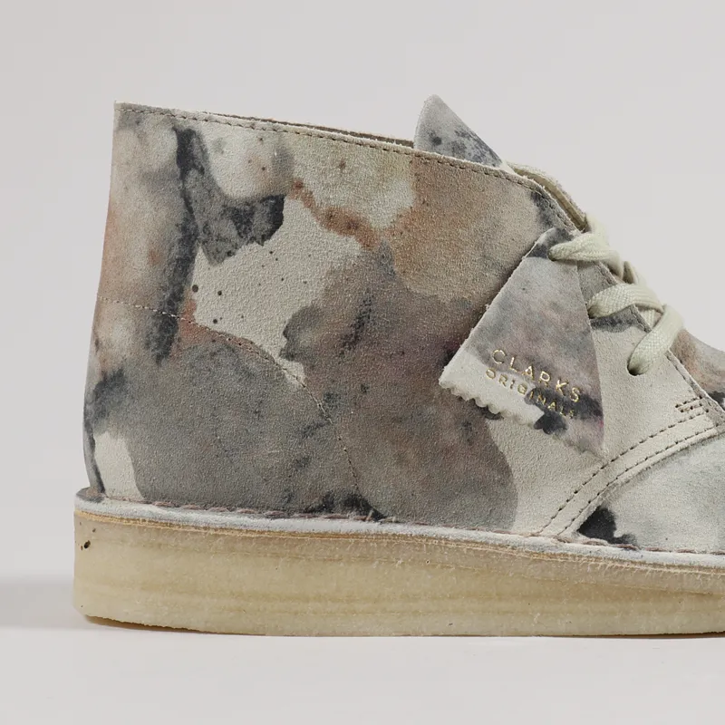 Clarks Originals Desert Coal Boots Off White Camouflage-5
