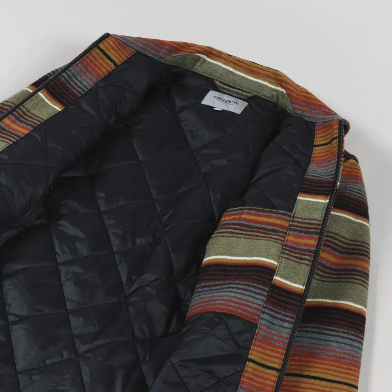 Carhartt WIP Detroit Tuscon Jacket Stripe Dollar Green-4