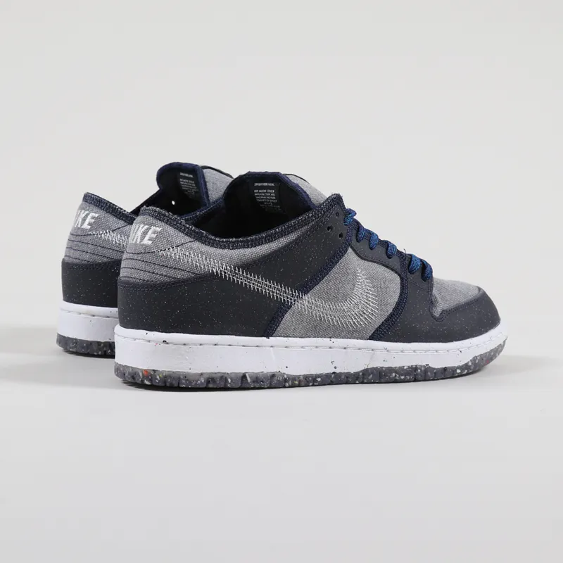 Nike SB Dunk Low Pro E Crater Shoes Dark Grey White-2