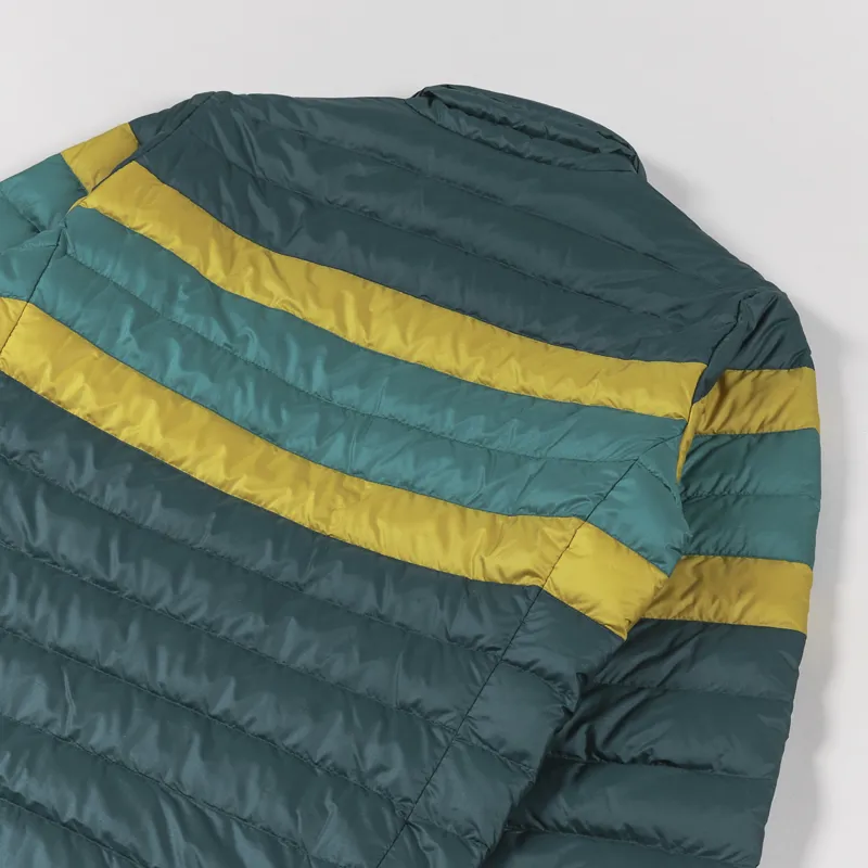 Patagonia Mens Insulated Down Sweater Jacket Dark Borealis Green