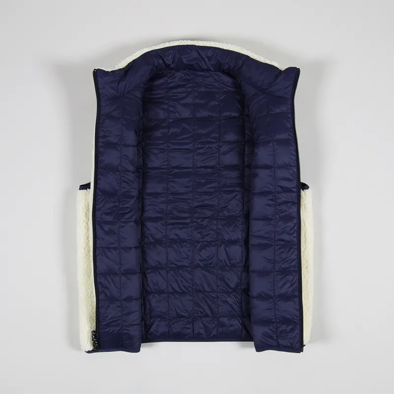 Taion Down x Boa Reversible Vest Navy Ivory-3