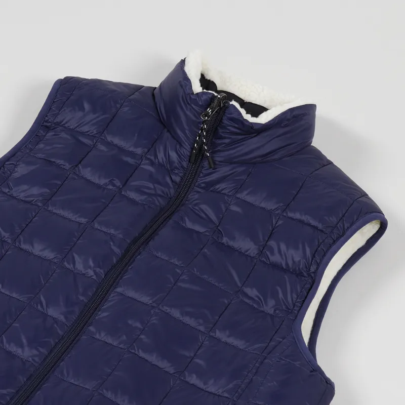 Taion Down x Boa Reversible Vest Navy Ivory-6
