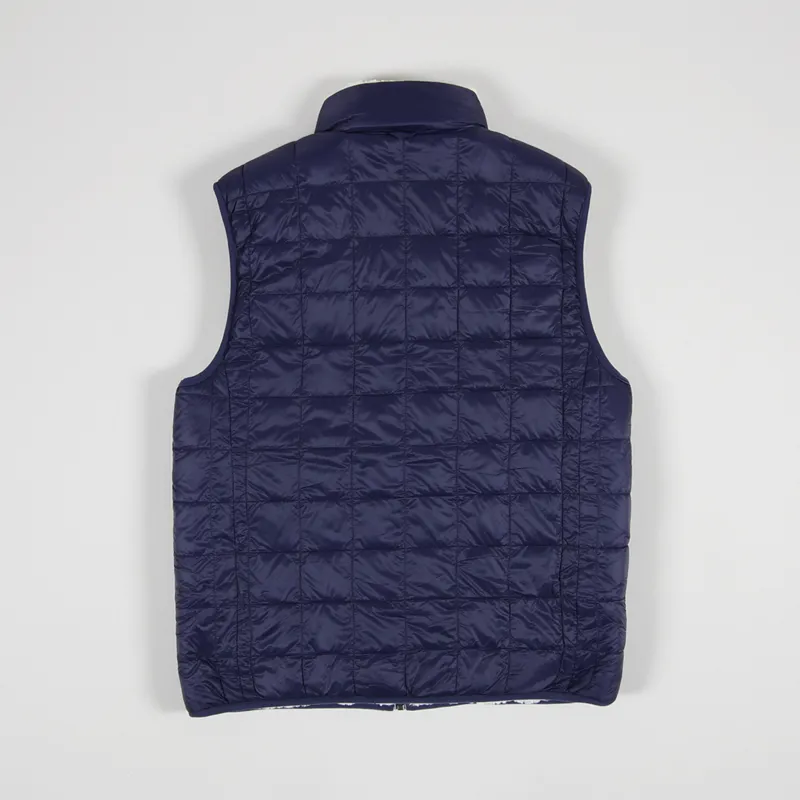 Taion Down x Boa Reversible Vest Navy Ivory-5