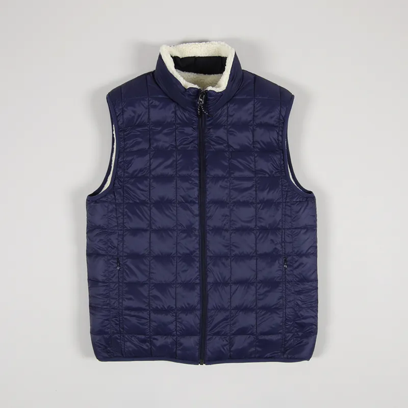 Taion Down x Boa Reversible Vest Navy Ivory-1