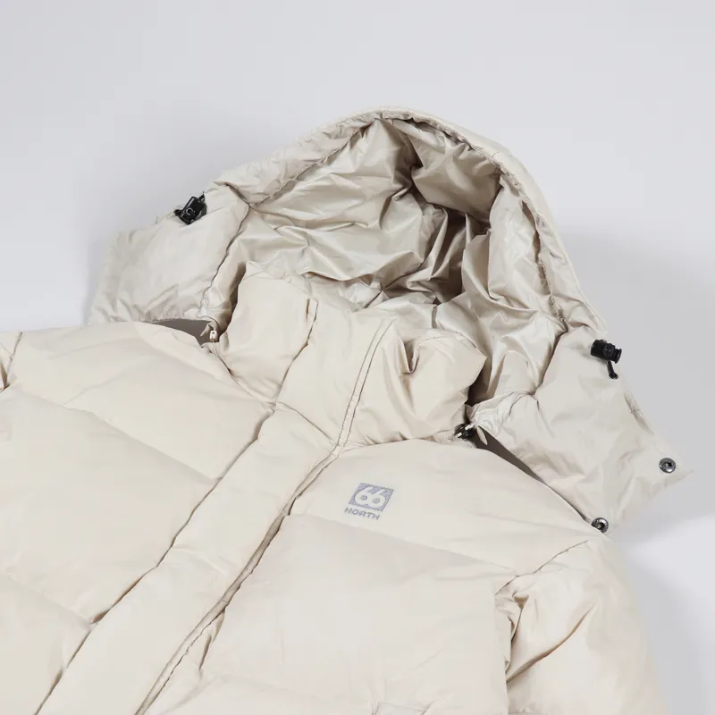 66 North Recycled Dyngja Down Jacket Oatmeal-5