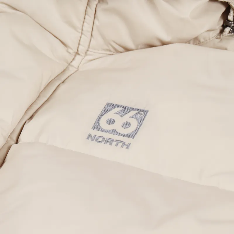 66 North Recycled Dyngja Down Jacket Oatmeal-9