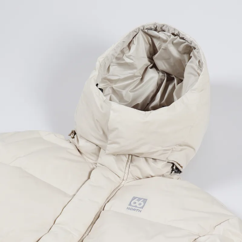 66 North Recycled Dyngja Down Jacket Oatmeal-4