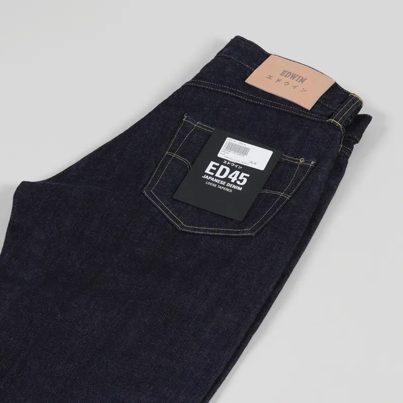 Edwin ED-45 Jeans Blue Rinsed-6