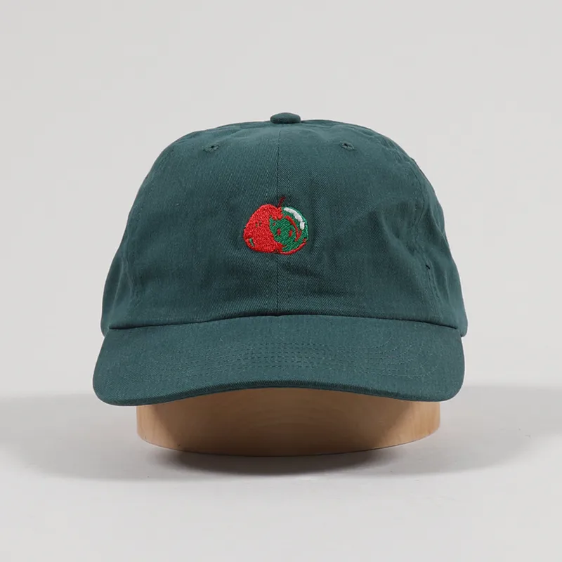 Dancer Embroidered Apple Dad Cap Dark Teal-2