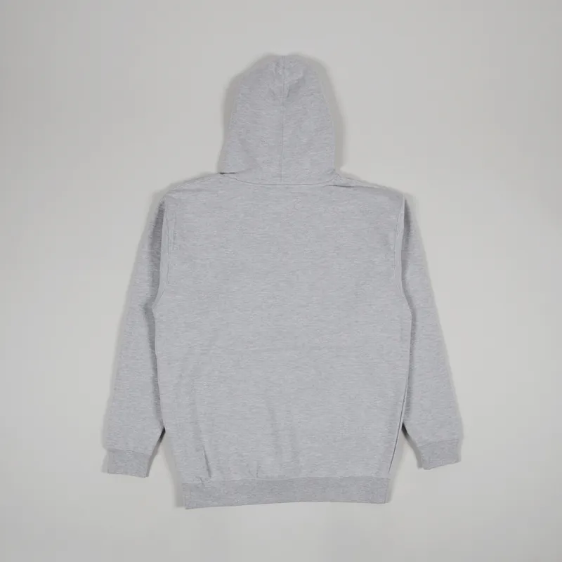 Skateboard Cafe Embroidered Hoodie Heather Grey-1