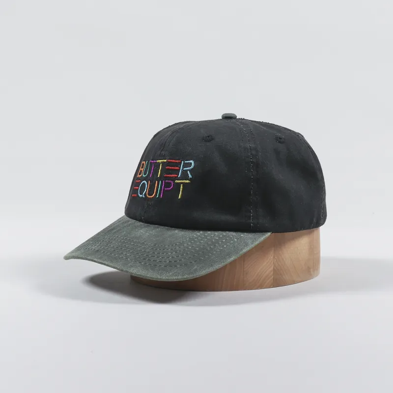 Butter Goods Equipment 6 Panel Cap Black Sage