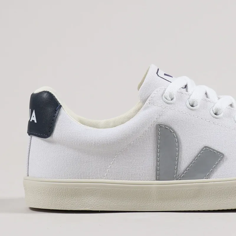 Veja Womens Esplar SE Canvas Shoes White Oxford Grey Nautico-5