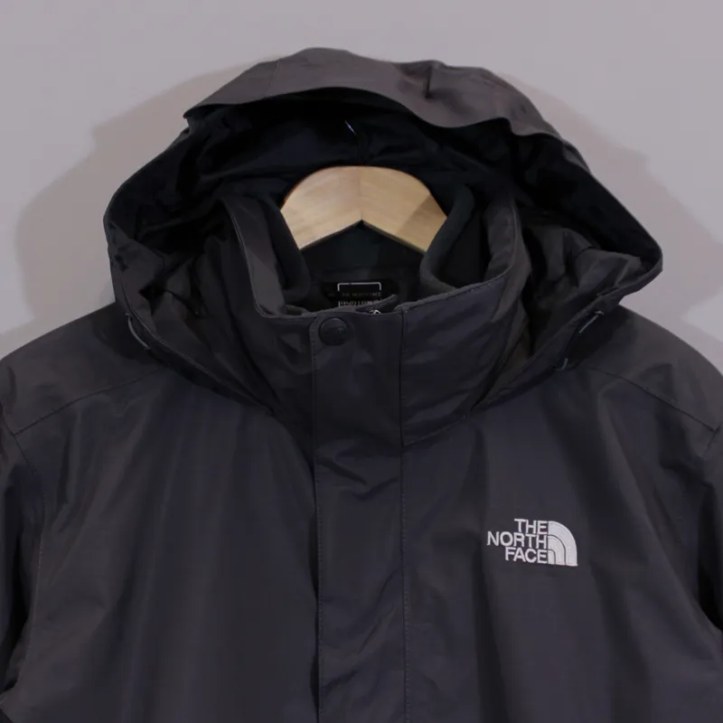 The North Face Mens Evolution 2 Triclimate Jacket Asphalt Grey Black-1