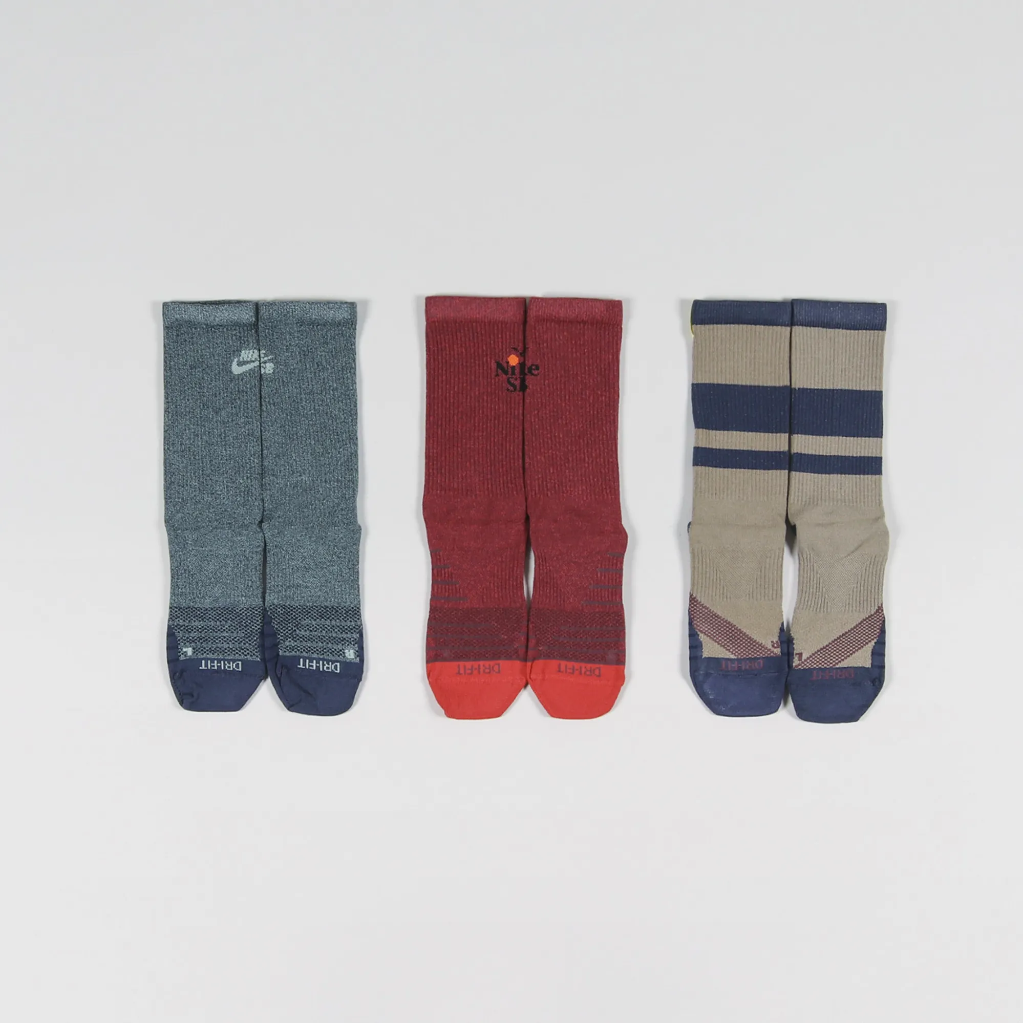 Nike SB Everyday Max Lightweight Crew Socks 3-Pack Multicolour