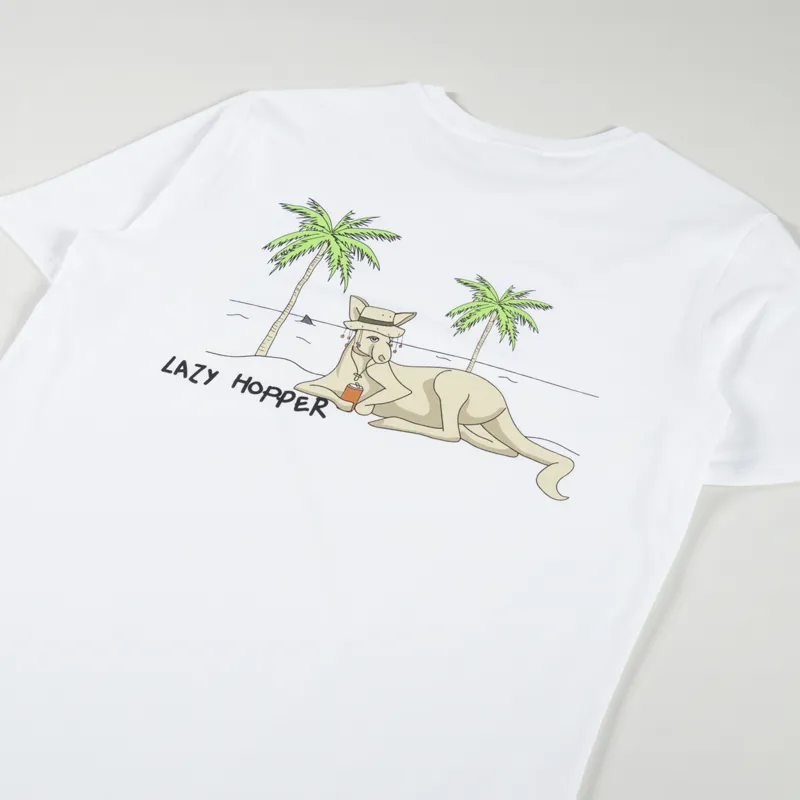 Working Class Heroes x Fell Brewery Lazy Hopper T Shirt White-3