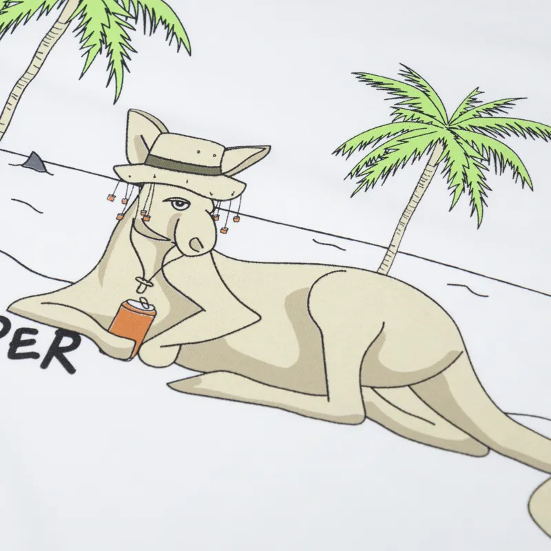 Working Class Heroes x Fell Brewery Lazy Hopper T Shirt White-5