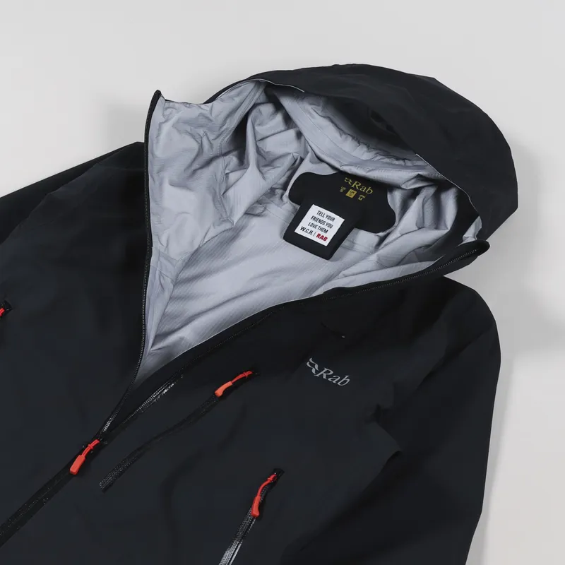 Working Class Heroes x Rab Firewall Jacket Beanie Combo Black Tangerine-7