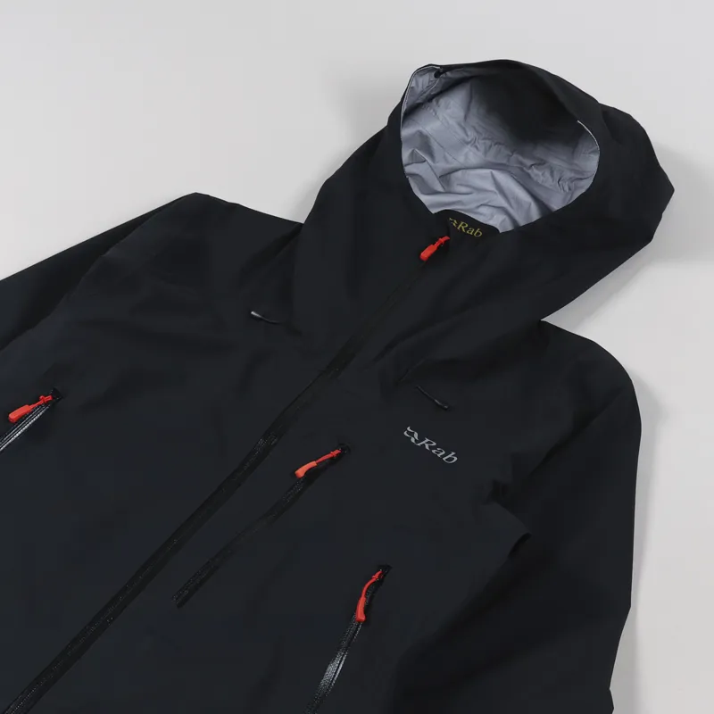 Working Class Heroes x Rab Firewall Jacket Beanie Combo Black Tangerine-5