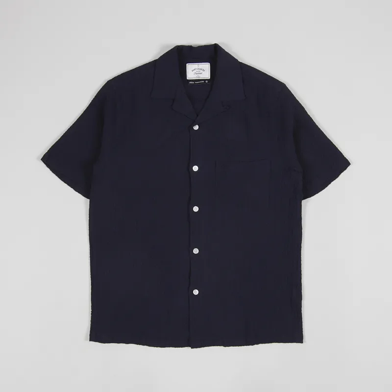 Portuguese Flannel Flame Shirt Navy