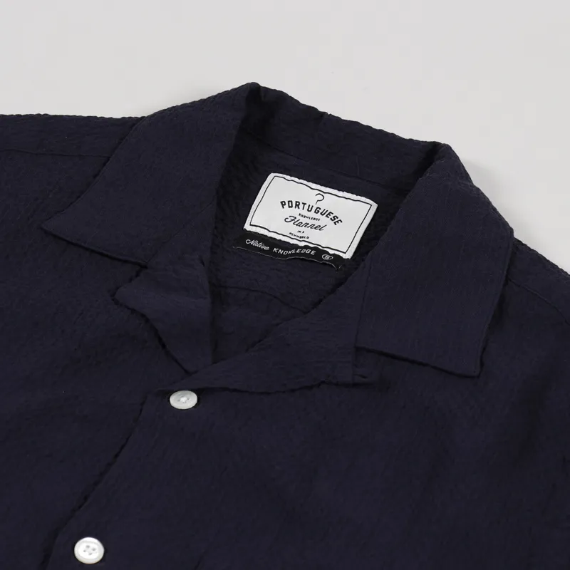 Portuguese Flannel Flame Shirt Navy-2