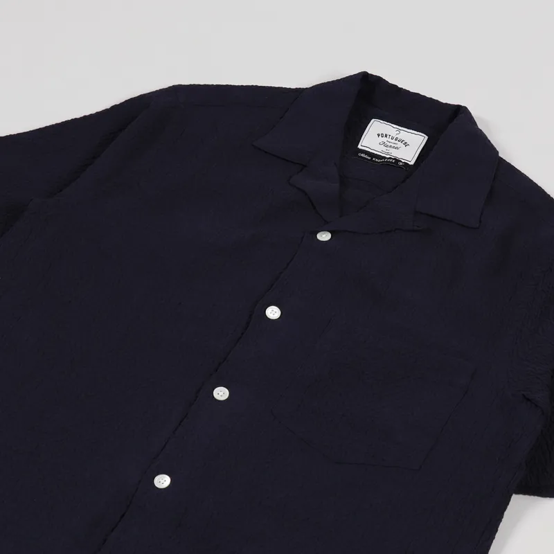 Portuguese Flannel Flame Shirt Navy-1