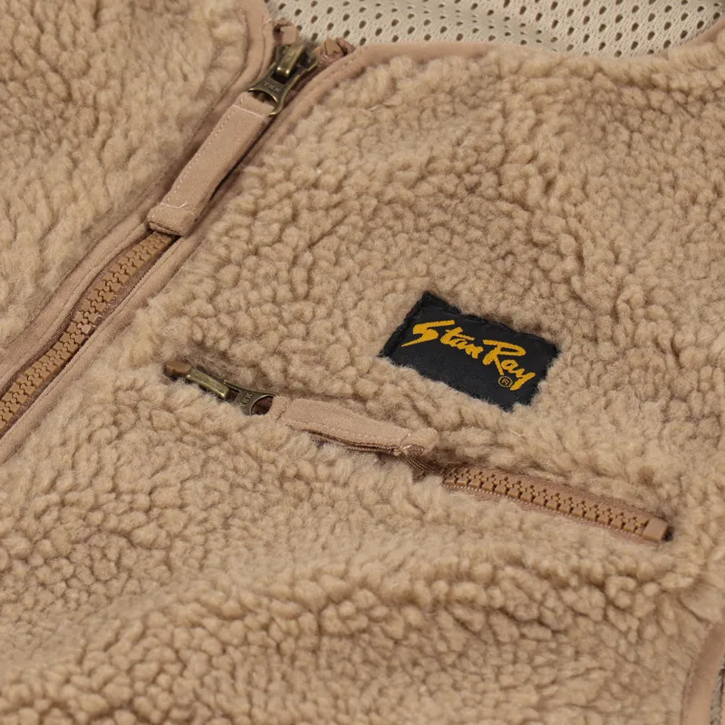 Stan Ray Fleece Liner Vest Khaki Boa-6