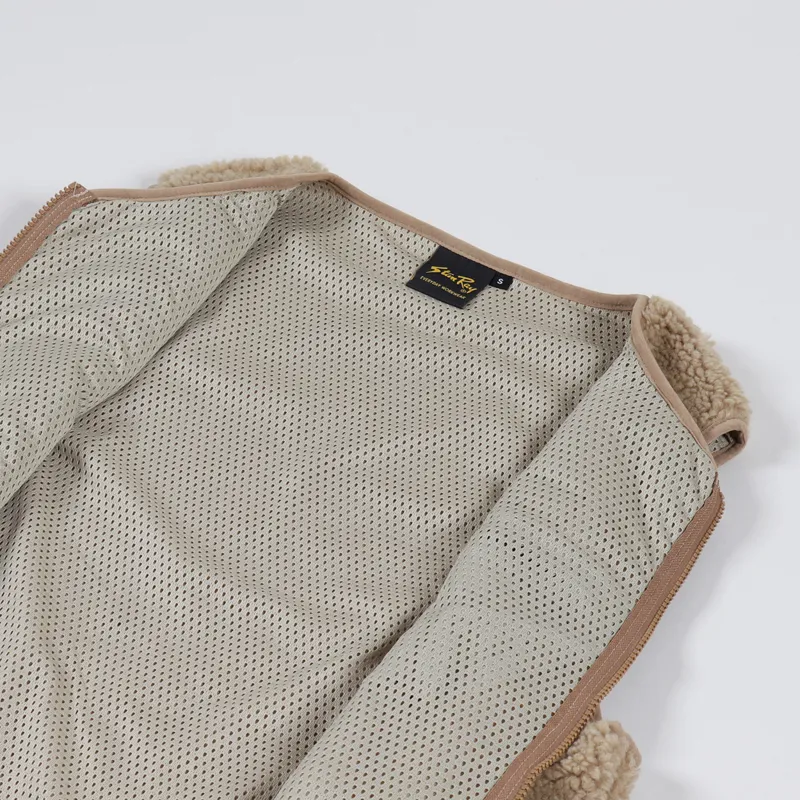 Stan Ray Fleece Liner Vest Khaki Boa-4