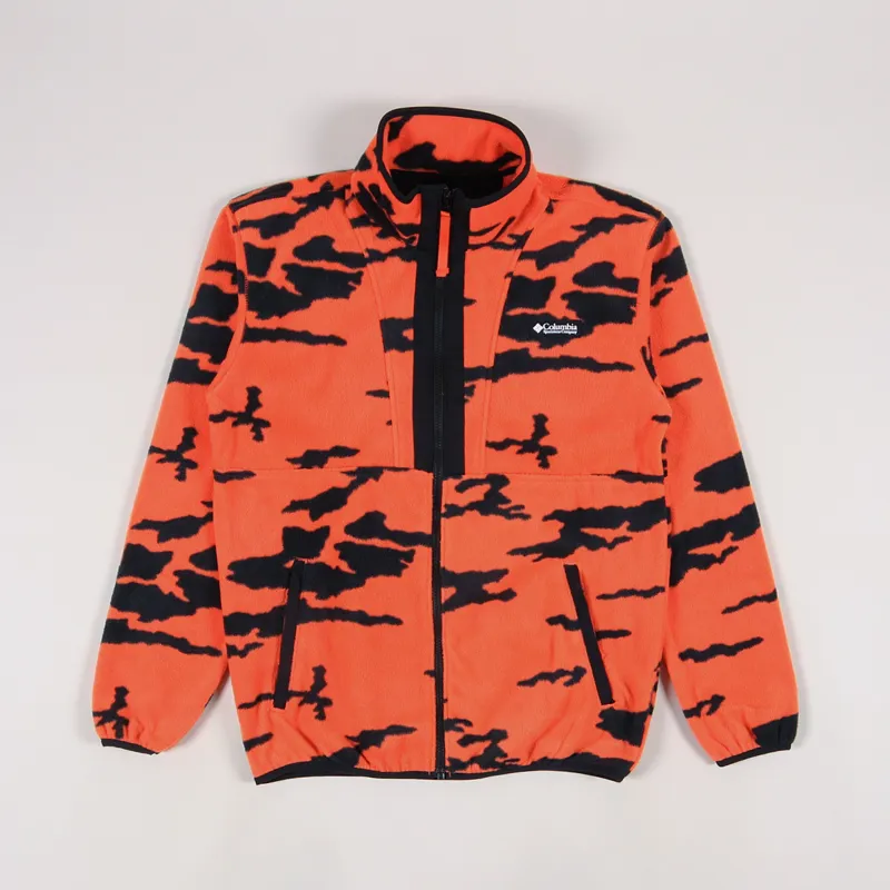 Columbia Field ROC Backbow Fleece Red Quartz Black Fields Camo