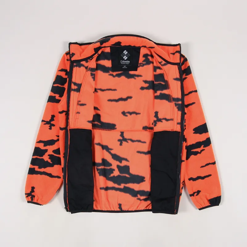 Columbia Field ROC Backbow Fleece Red Quartz Black Fields Camo-1