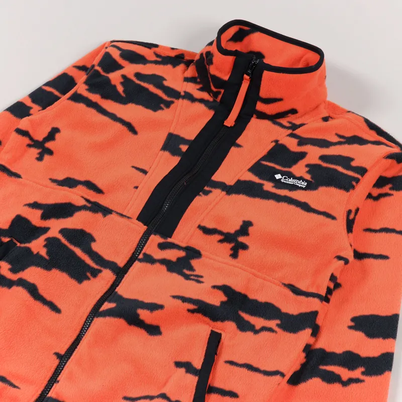 Columbia Field ROC Backbow Fleece Red Quartz Black Fields Camo-3